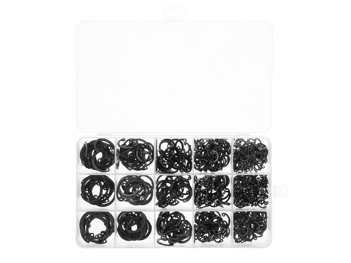 Kit De Acero Inoxidable 535 M8-, Piezas De Anillo De Retención En Color Negro Para Instalación.