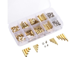 240 Uds M2 M3 Tornillos Roscados Separadores Macho Hembra Latón Separador Espaciador Pcb D Tornillos Hexagonales