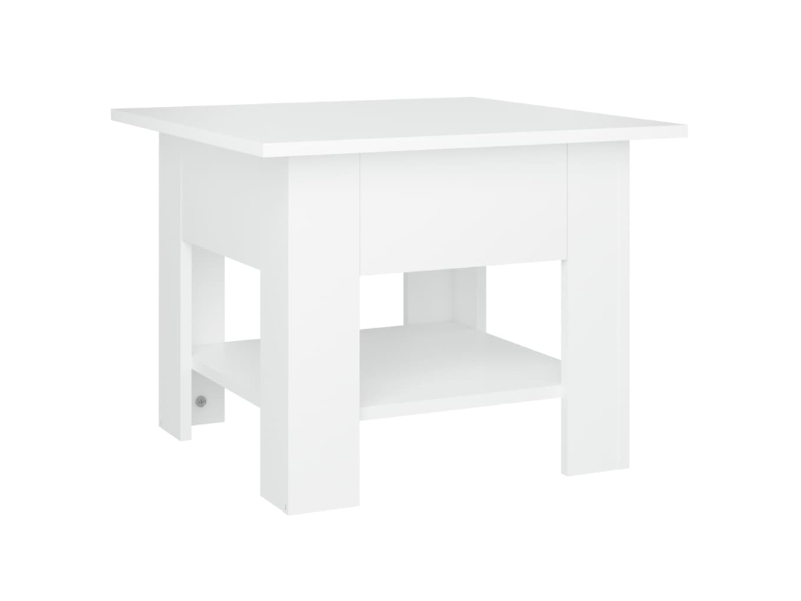 Maison Exclusive - Mesa De Centro Madera Contrachapada Blanco 55x55x42 Cm
