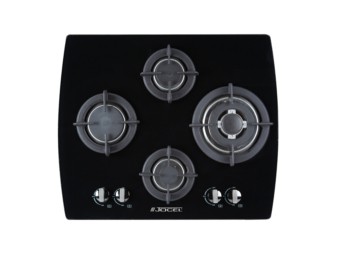 Placa de Gas JOCEL JPEMGBG-654 (Gas Natural - 64 cm - Negro)