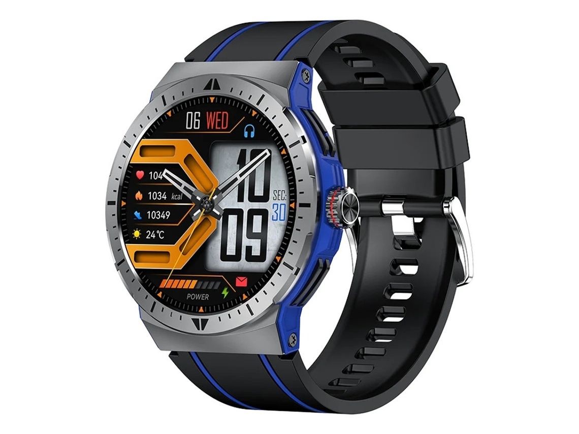 Reloj inteligente con llamadas Bluetooth, pantalla AMOLED de 1,43 pulgadas y múltiples modos deportivos, azul Bestvite