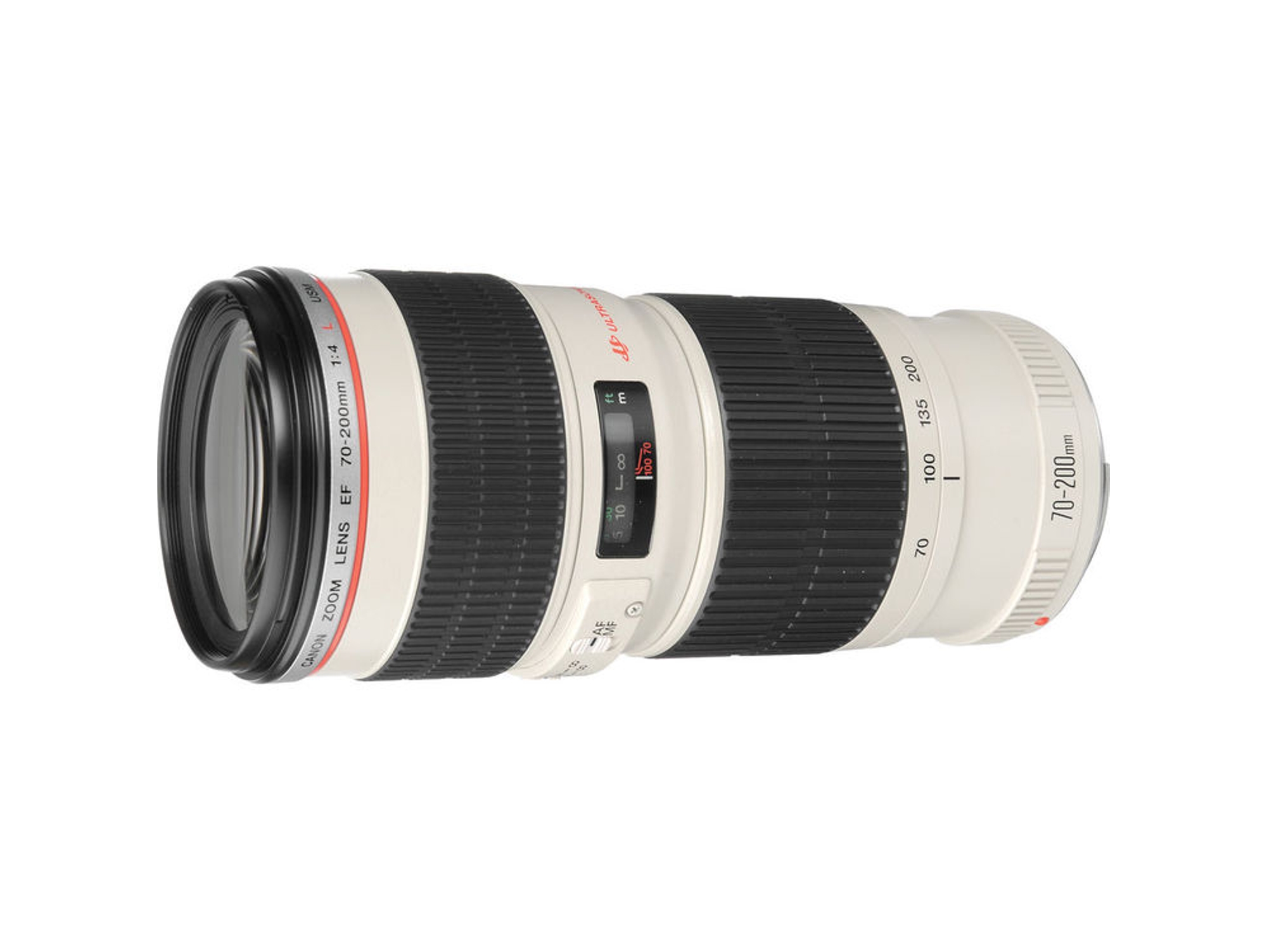 Objetivo CANON EF 70-200mm f/4L USM (Blanco - Encaje: Canon EF)