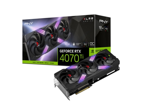 Tarjeta Gráfica PNY GeForce RTX 4070Ti (PCI-Express - 12 GB - GDDR6X - 2310Mhz - X16 - Negro)