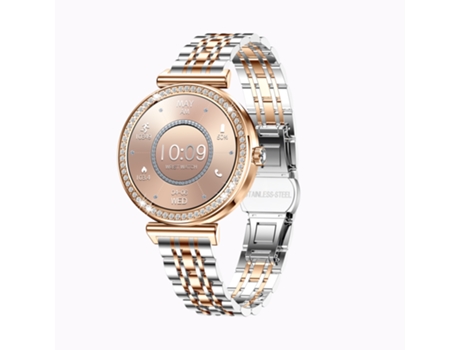 Smartwatch I109 1.27 Pulgadas Bluetooth Llamadas Monitoreo de Salud Más de 100 Modos Deportivos IP68 Resistente al Agua Rosa Oro CHRONUS