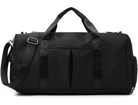 Bolsa Deportiva Para Gimnasio Con Bolsa Para Zapatos, Bolsa Húmeda, Bolsa De Lona, Bolsa De Viaje Impermeable Para Mujeres Y Hombres, Color Negro Z...