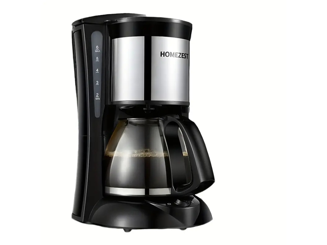 Cafetera Automática Mini De Goteo Estilo Americano Con Jarra De Vidrio (estándar Europeo Negro)