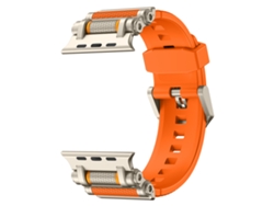 Correa universal para Apple Watch de 42/44/45/46/49 mm XIAOMOYU, color naranja titanio.