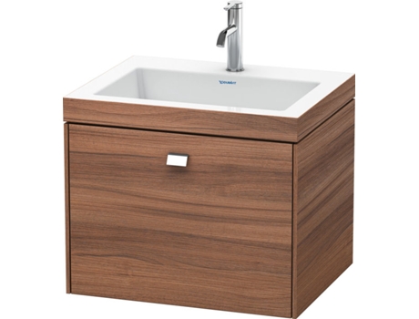 Lavamanos DURAVIT Brioso de 60,0x48,0 cm 1 cajón sin rebosadero con banco para grifos 1 agujero para grifos