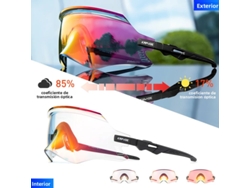 (modelo Fotocromático 10) Gafas De Ciclismo Unisex, Protección Uv400