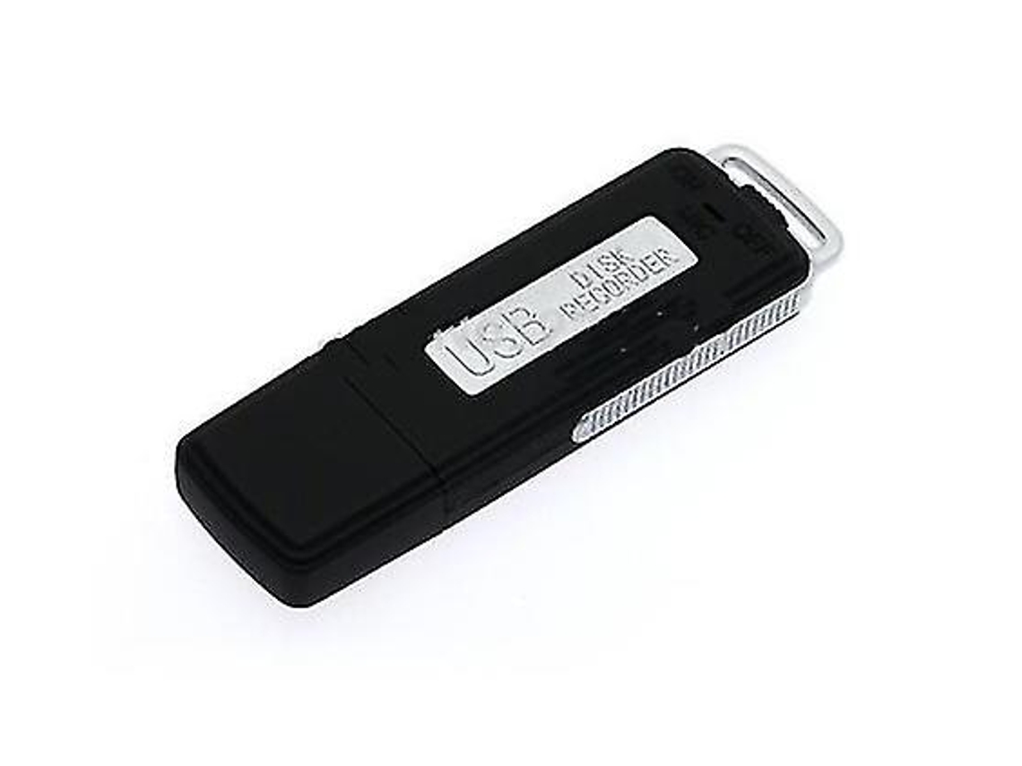 Grabadora de voz digital USB mini de 16 GB Yizhood (negra)