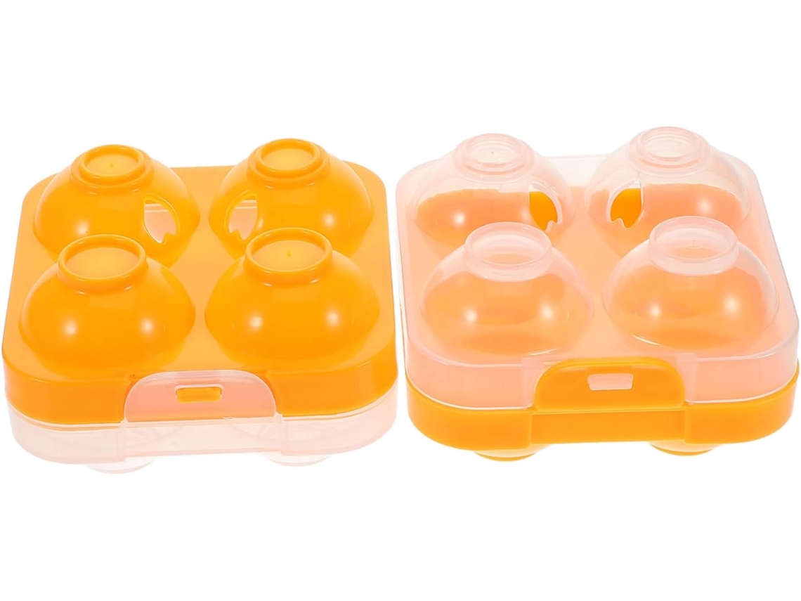 Caja De Almacenamiento Reutilizable De Plástico Para Huevos Con Compartimentos (paquete De 4)