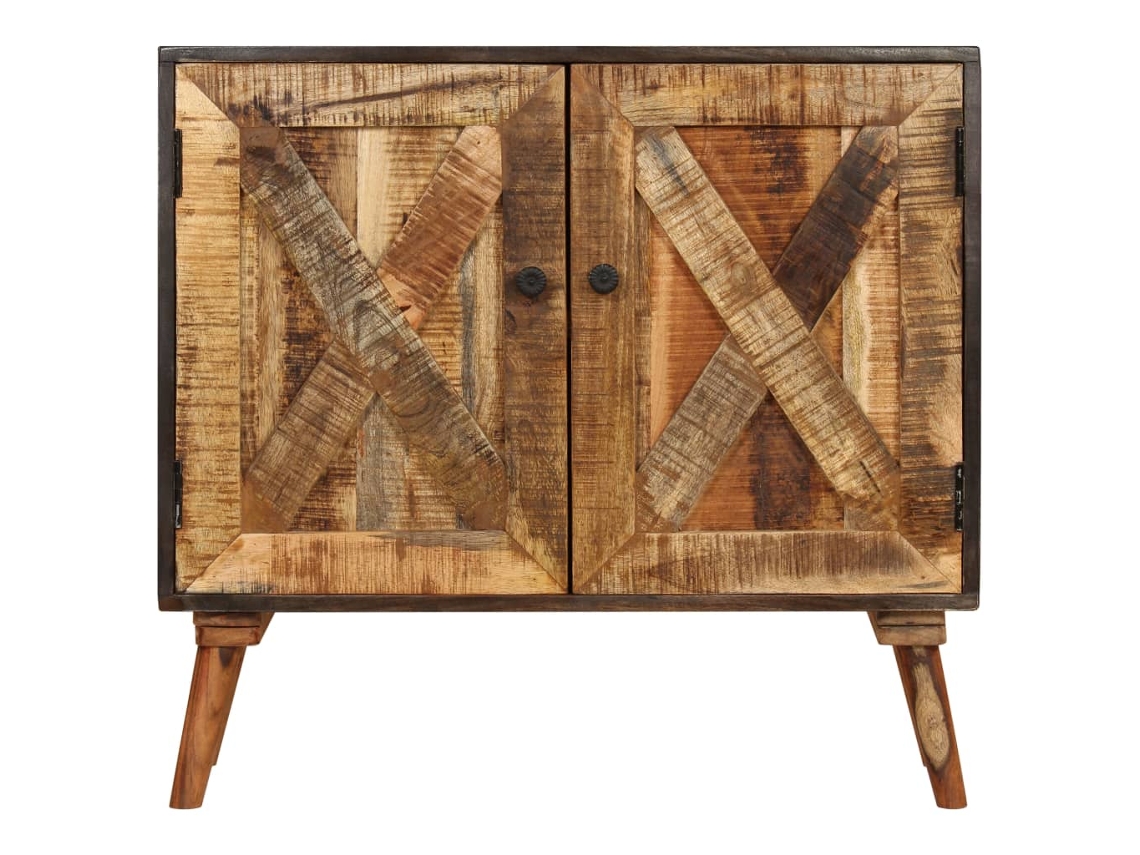 Aparador | Mueble De Comedor | Buffet De Madera Maciza De Mango 85x30x75 Cm Wsd43441