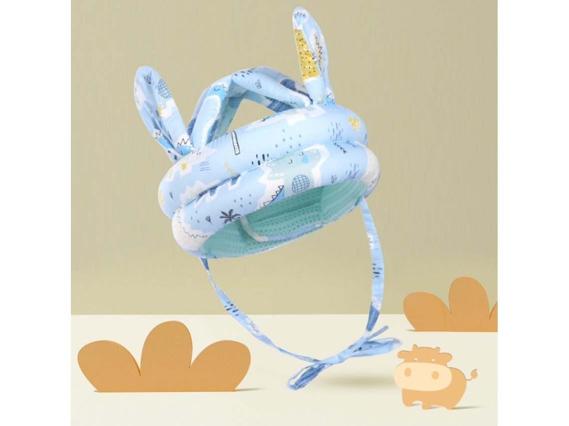 Gorro protector anticaídas transpirable Blue Jungle para bebés y niños.