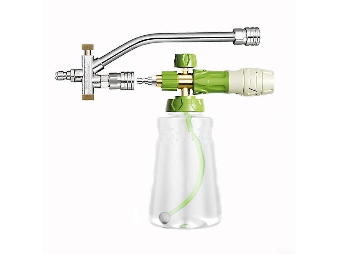 Botella pulverizadora de espuma de 1000 ml con válvula de dos vías, compatible con cañones de espuma Rosewell (con boquilla)