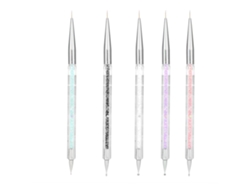 RNEMITERY Innovador set de pintura para uñas, presentado en un tubo de plástico transparente para facilitar su transporte y almacenamiento. Mango transparente c