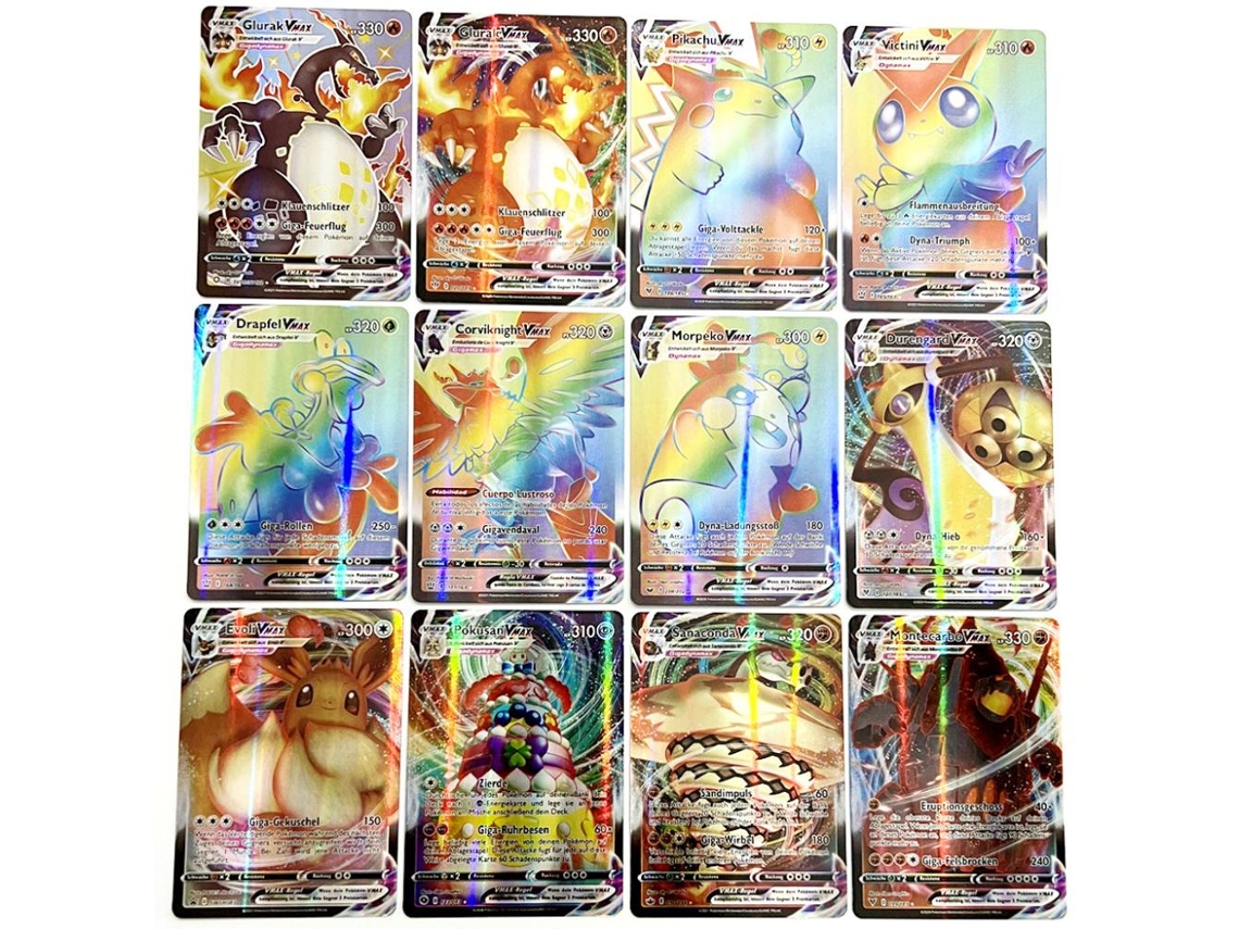 100 Cartões De Anime Colecionáveis Cartoon Jogo Para Crianças Material De Qualidade 63x88mm