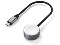 Cable de carga rápida magnético MFi para Apple Watch, gris, SATECHI