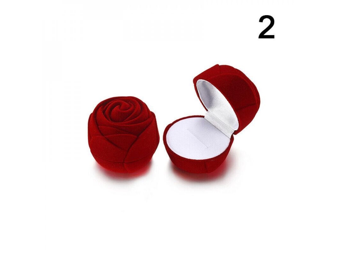 Caja De Joyería De Terciopelo Para Anillos Colgantes Pulseras Regalo Estilo Elegante Y Simple 2