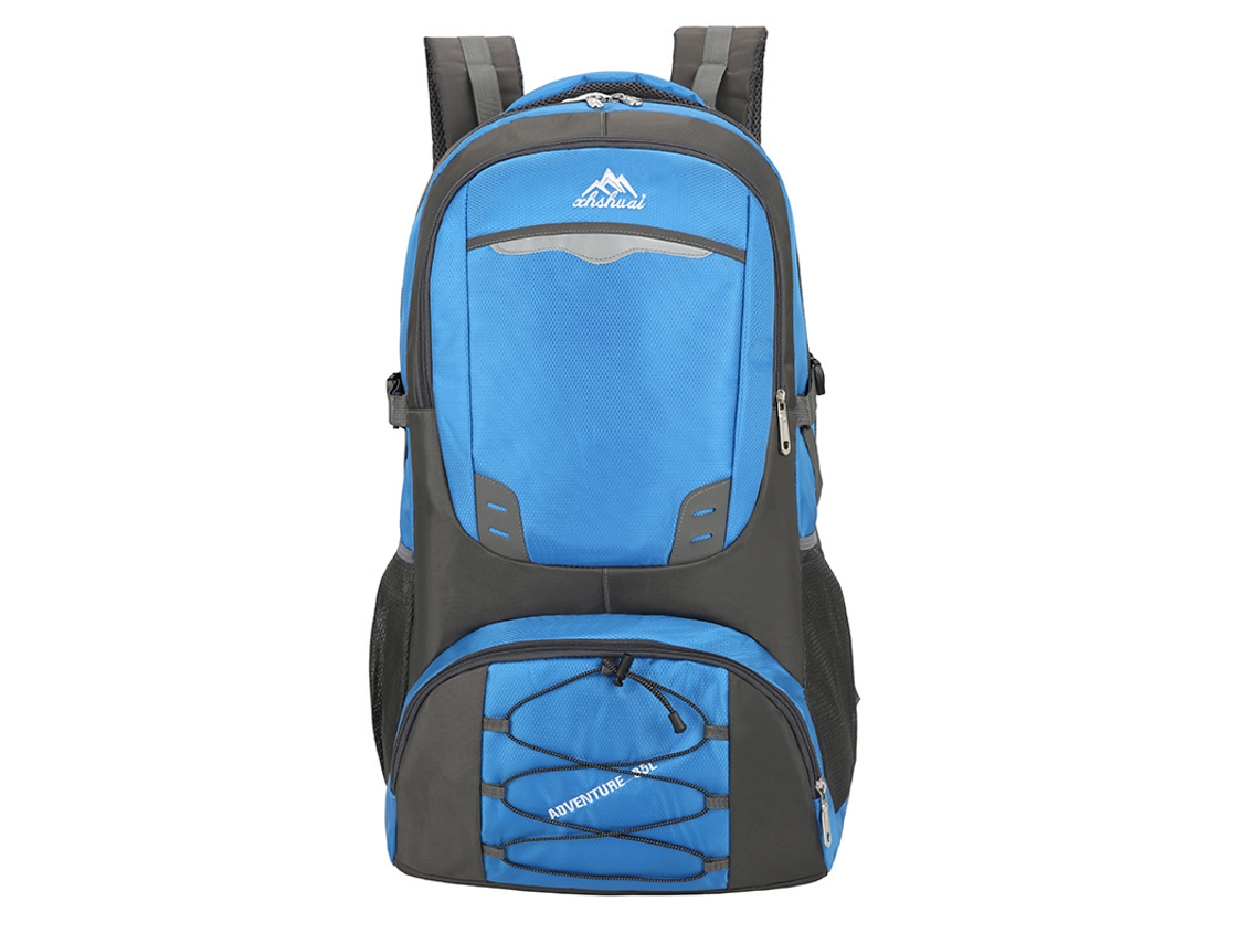 Mochila de senderismo de nailon de alta capacidad, ligera y con diseño transpirable para acampar y uso al aire libre.