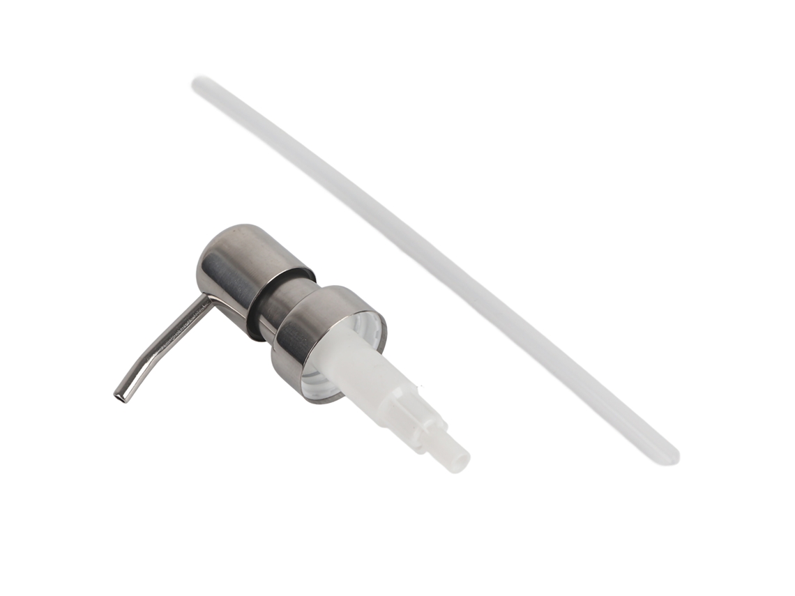 Dispensador de jabón líquido, acero inoxidable 304, plateado, 2,5 cm