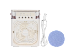 Aire Acondicionado Portátil Usb Recargable Mini Enfriador De Aire Con Humidificador Niebla Blanco