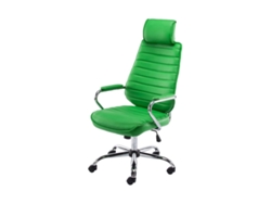 Silla de oficina Rako en Piel Sintética (Verde) DUDECOR