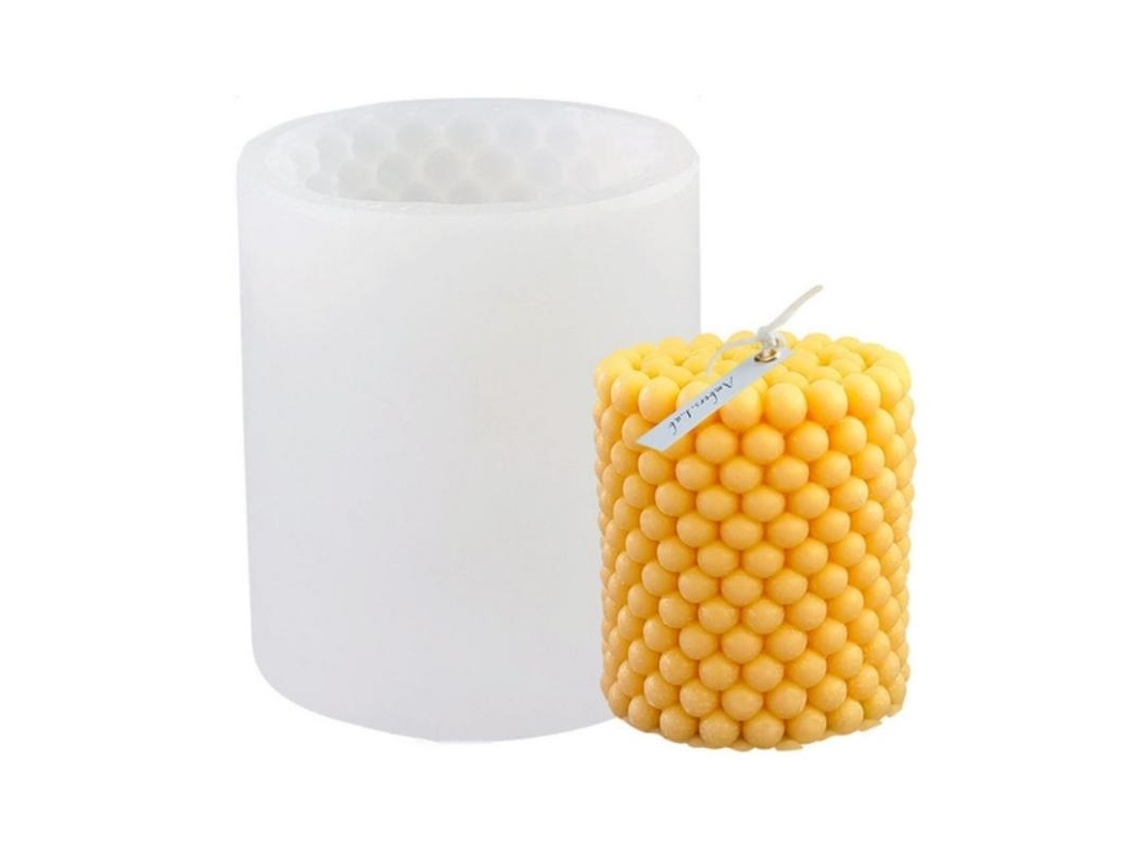 Bolas Redondas de Cilindro de Forma Leve Silicone Branco