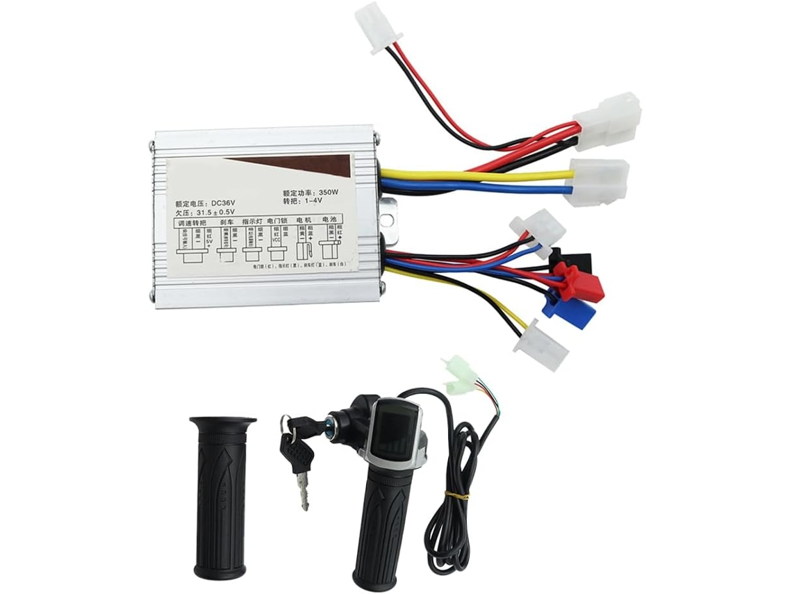 Kit de motor cepillado para patinete eléctrico (36 V, 350 W, acelerador de bicicleta eléctrica Gokoco)