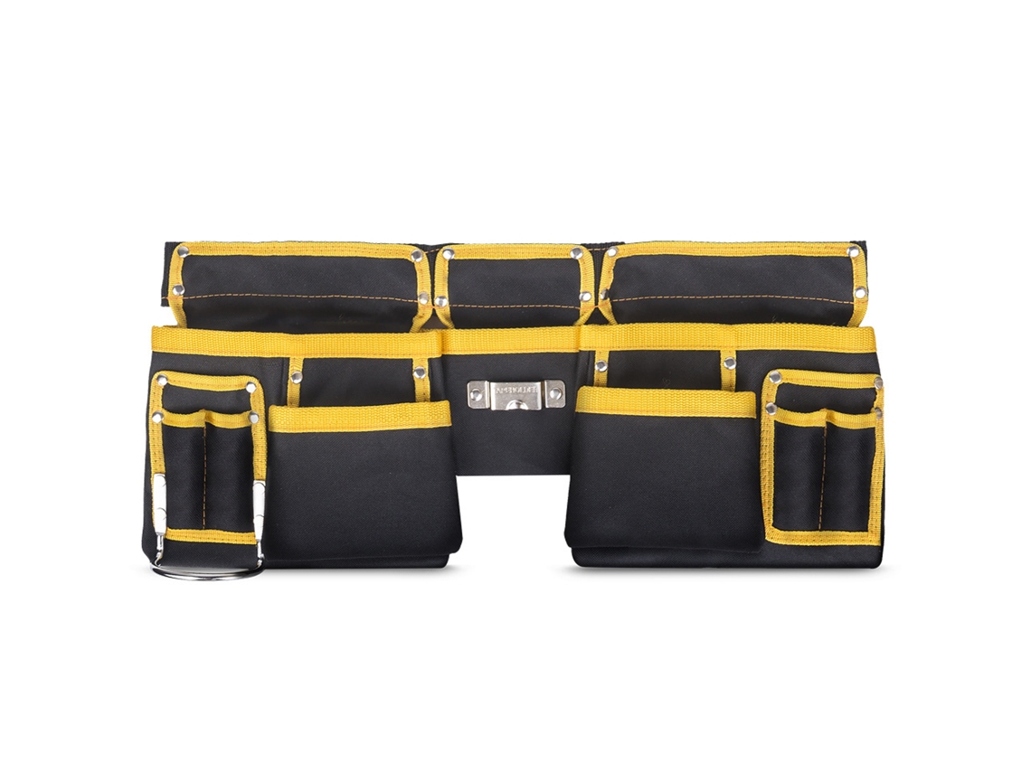 Riñonera de electricista de lona Oxford resistente con correa ajustable, bolsa para herramientas.