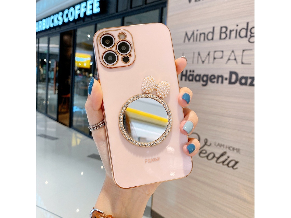 Espejo De Maquillaje Suitable Para Teléfonos Apple, Portátil Para Retocados