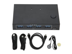 Baoj-2026conmutador Kvm Hdmi 2 Em 1 Saída 4k 60hz 18gbps Usb3.0 Para Compartilhar Teclado, Mouse E Monitor