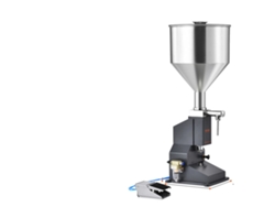 Máquina llenadora de líquidos, control manual, capacidad de tolva de 11,5 l, neumática, OEM de 550 ml