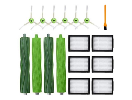 Para Irobot Roomba I7 I7 I7 Plus E5 E6 E7 Kit de piezas de repuesto cepillo principal Filtro de Cepillo Lateral