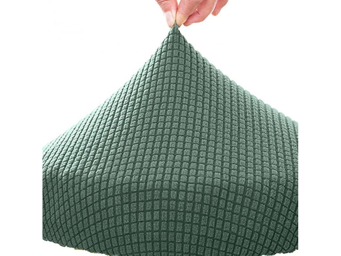 Rebe-funda De Silla Elástica De Poliéster Lavable Para Taburete Redondo Con Diseño Jacquard Para Hogar Oficina Hotel Verde