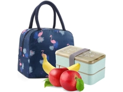 Bolsa De Almuerzo Aislada Para Mujer Impermeable Resistente A Fugas Con Cremallera Suave Y Mango Acolchado
