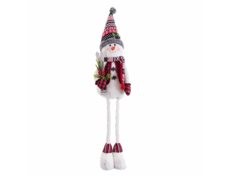 Adorno de Navidad BIGBUY CHRISTMAS Adorno Navideño Tejido Muñeco Multicolor (38x25X142cm)