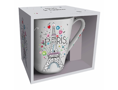 Taza cónica caja KIUB La Parisienne Blanc Te