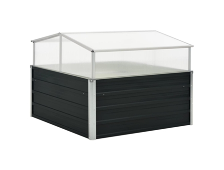 MAISON EXCLUSIVE - Invernadero de acero galvanizado gris antracita 100x100x77 cm