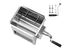Mezcladora De Carne Manual De Succebuy 15 L, Color Plateado