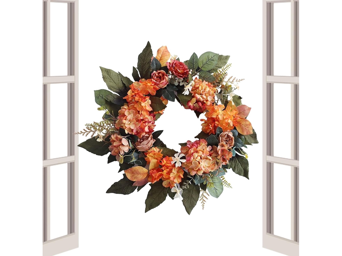 Coronas Para La Puerta Principal - Guirnaldas De Otoño Con Flores | Guirnalda