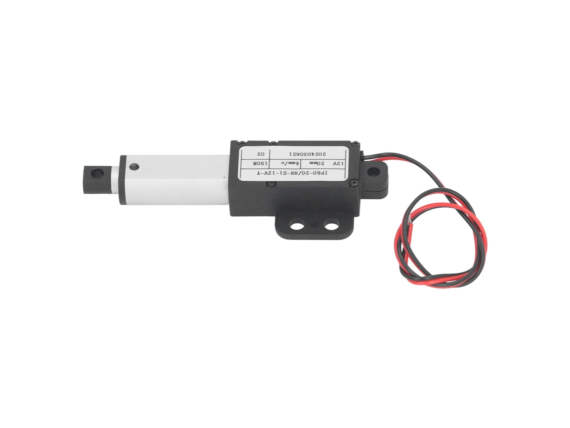 Actuador Lineal Eléctrico 20mm 150n Ipx4 Motor Para Automatización Hogar Mesa Elevadora