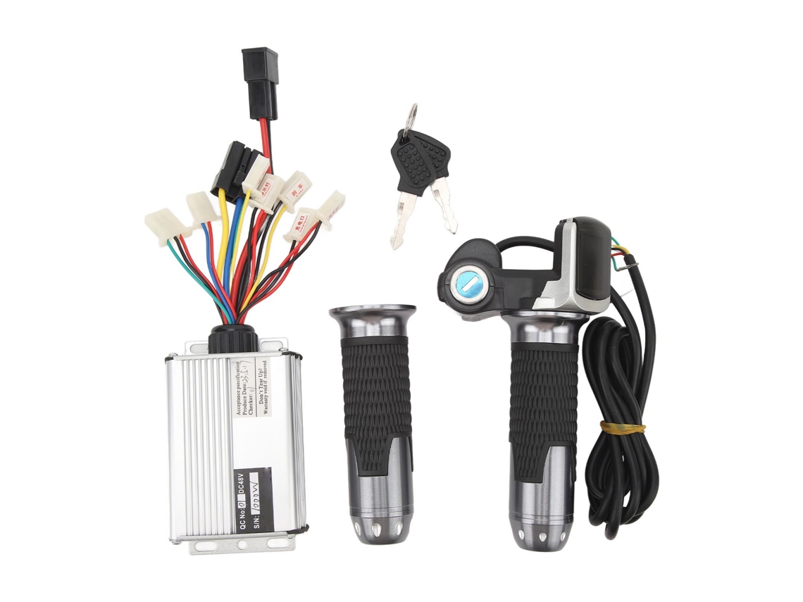 2026-kit De Conversión Para Bicicleta Eléctrica 48v 1000w Controlador Manija De Aceleración Con Bloqueo Pantalla Cuadrada Para Motores Cc