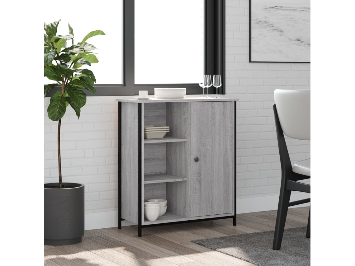 Aparador | Mueble De Comedor | Buffet De Madera De Ingeniería Gris Sonoma 70x30x80 Cm Wsd664757