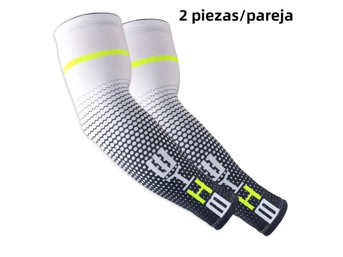 (blanco M) Mangas Elásticas Para Brazos, Protección Uv, Mangas Deportivas Frescas, Adecuadas Para Correr En Verano.