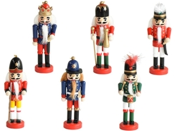 2 Juegos De Colgantes Inflables De Soldados Cascanueces Estilo Navidad Para Decorar El Árbol De Navidad Del Hogar.