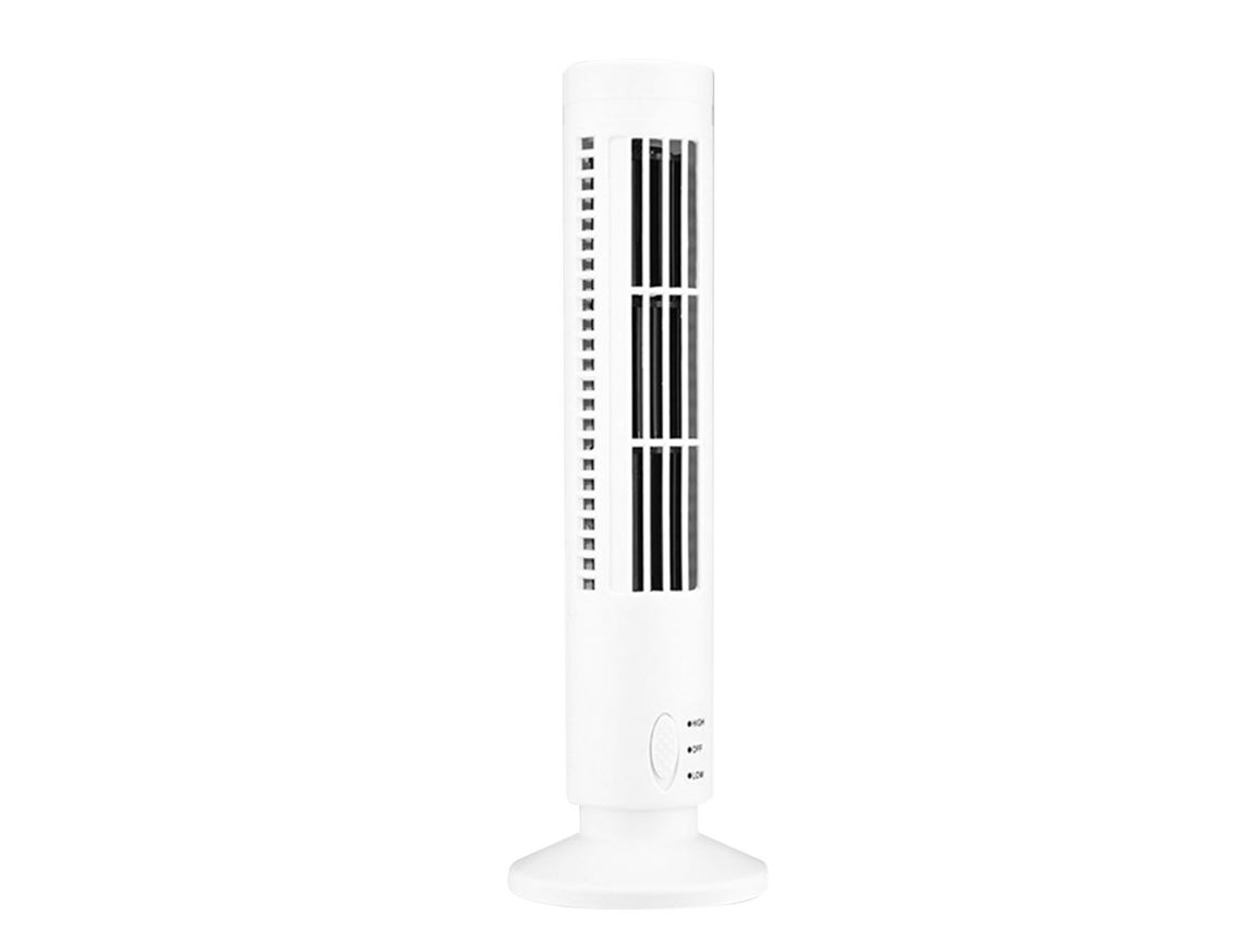 Mini Ventilador De Torre Usb Sin Aspas Para Oficina, Estudio, Dormitorio, 5v, Blanco