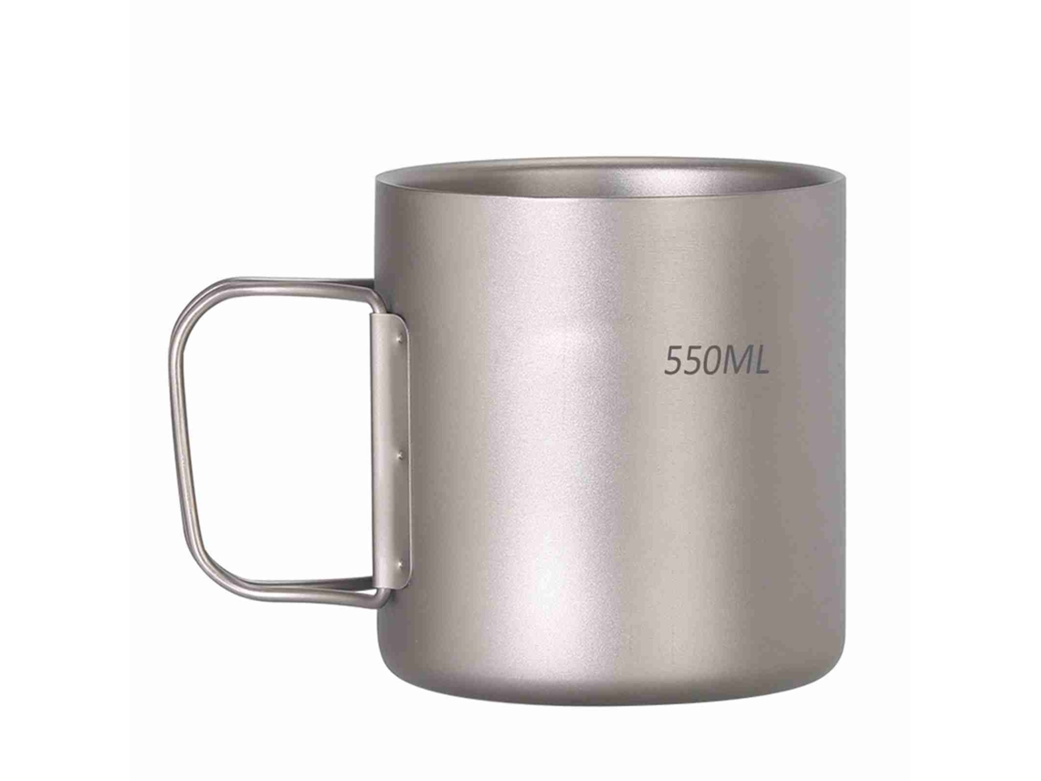 Vaso De Titanio De Doble Pared De 220 Ml/330 Ml/450 Ml/550 Ml Para El Hogar, La Oficina, Acampadas, Senderismo Y Picnics.