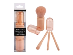 Juego de brochas de maquillaje retráctiles 4 en 1, mini brocha de maquillaje facial naranja Gusshious