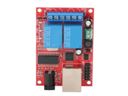 Placa De Relé 2 Vias Ethernet Lan Com Controle Tcp Udp, Switch De Atraso E Servidor Web