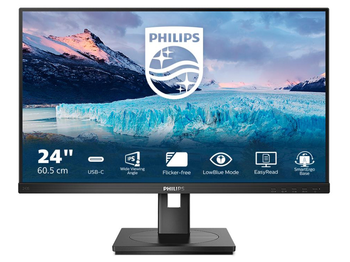 Monitor PHILIPS 243S1/00 (23.8" - 75 Hz - 4 ms)